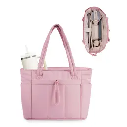 Wandering Nature Puffer Tote   thumbnail