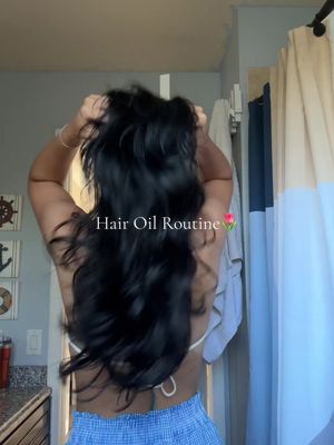🎀💆🏽‍♀️💖 • #fyp #fy #hairtok #hairoiling #haircare 