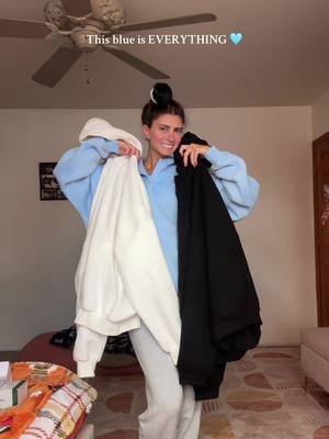 Leave my hair alone i just showered and was too excited not to show these @Comfrt cloud zip ups😍 • #fyp #foryou 