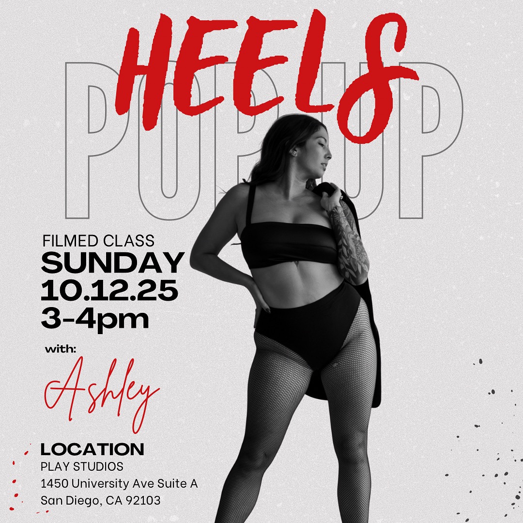 Filmed Heels Pop-Up: October 12 (3pm) with Ashley at Play Studios thumbnail