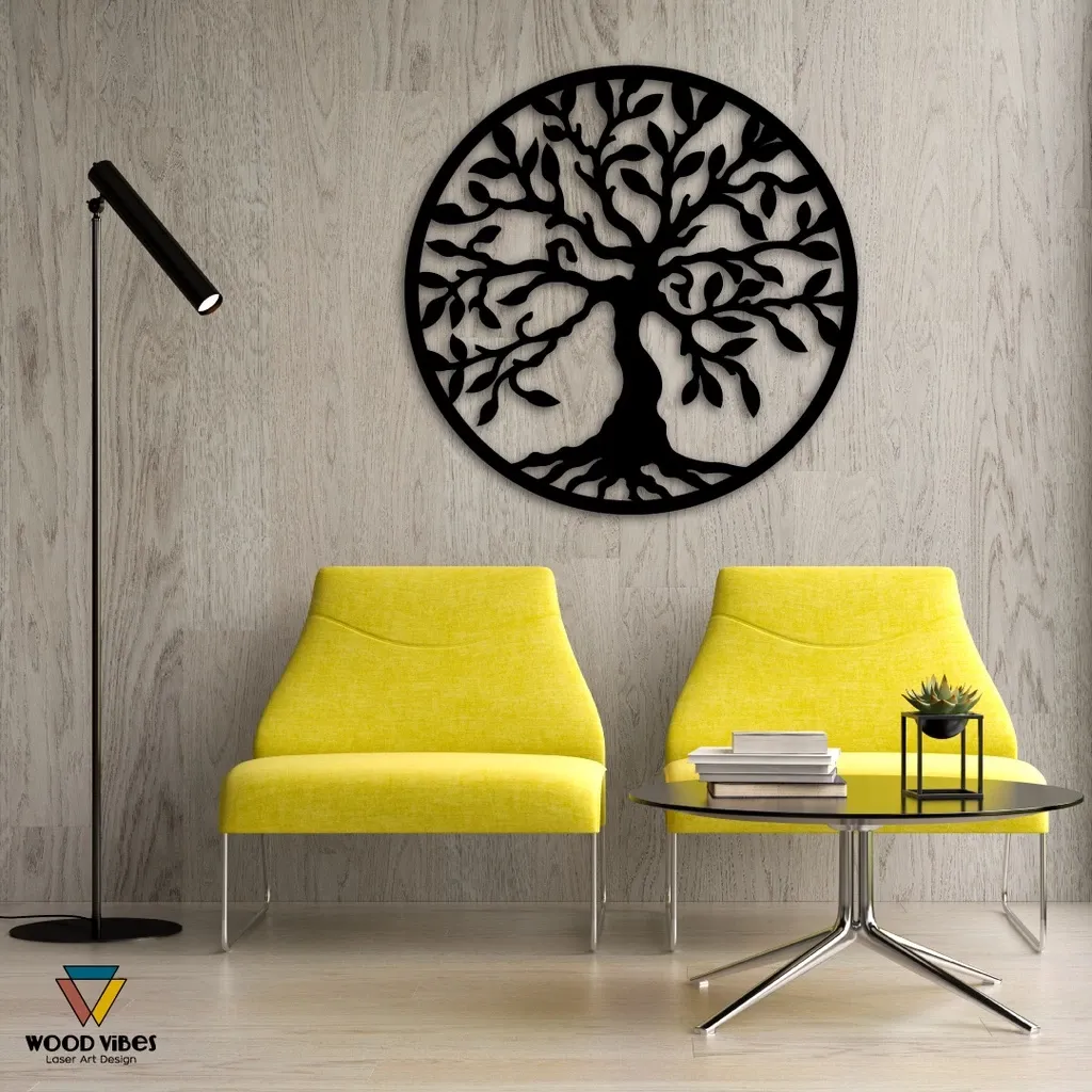 Árvore da Vida Circular em MDF 6mm thumbnail