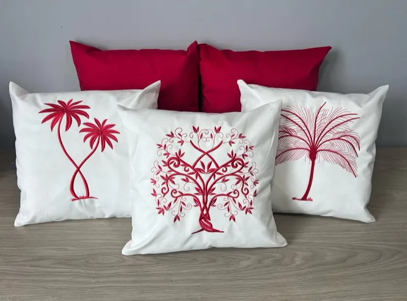 KIT 5 CAPA DE ALMOFADA TECIDO SUEDE BORDADA ALTA QUALIDADE thumbnail