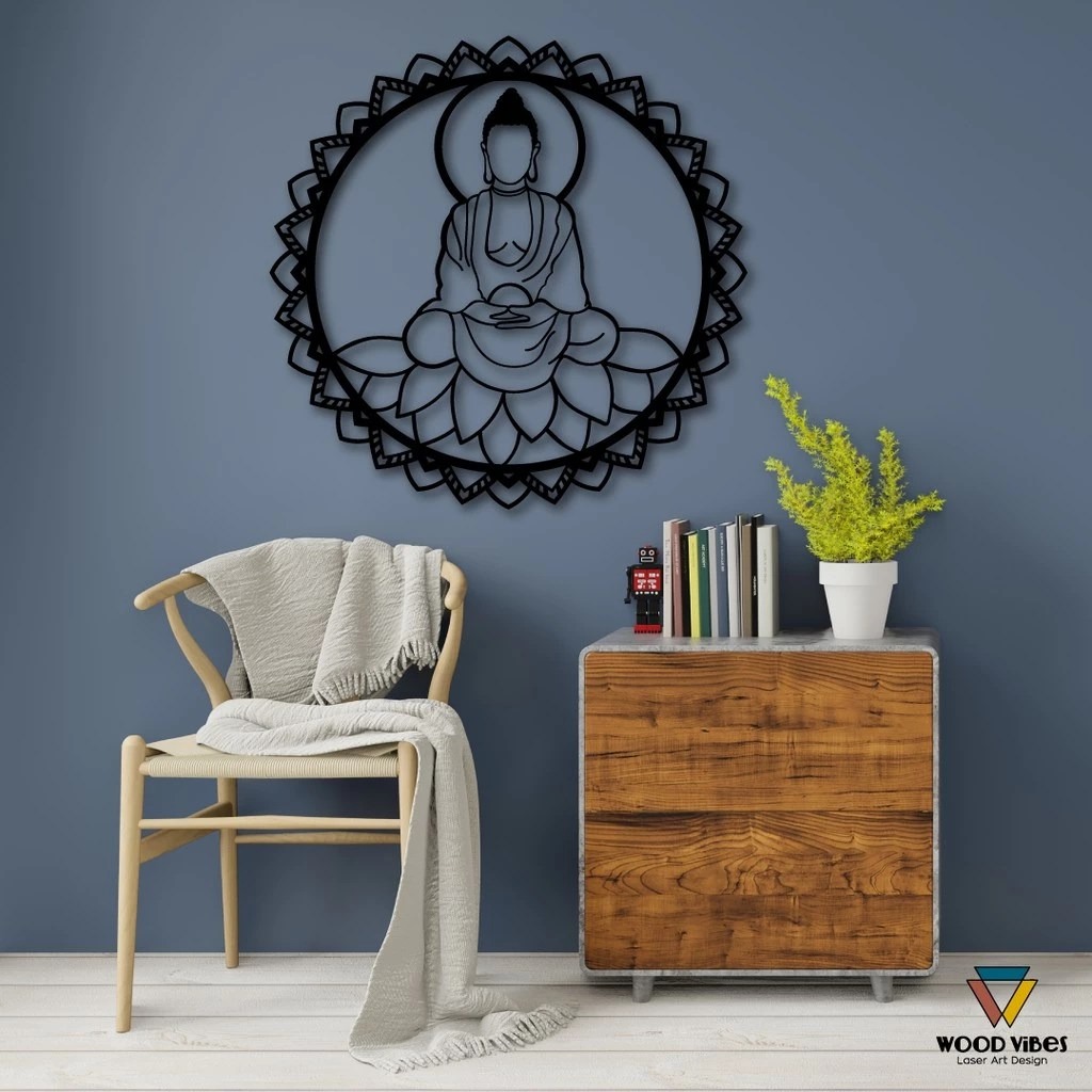 Painel Buda Emoldurado Mandala  thumbnail