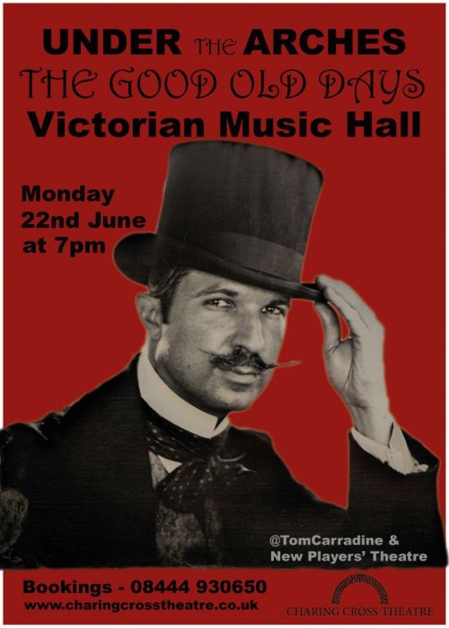 New Player's Music Hall @ Charing Cross Theatre, London - Mon 22nd June @ 7pm thumbnail