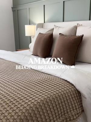 Amazon master bedroom bedding to make your bed feel like a cloud / hotel room  ☁️🤌🏼 #amazonfinds #amazonhome #masterbedr
