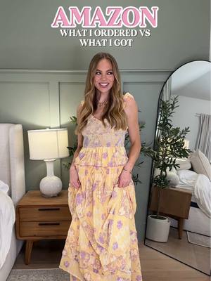 Amazon spring and summer dresses what I ordered vs what I got! Beautiful floral maxis, bump friendly options, vacation, 