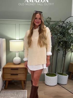 Cute amazon fall outfit 🫶🏼🍂👢 #amazonfashion #amazonfallfashion #falloutfits #fallfashion #oldmoney #amazonmusthaves #aut