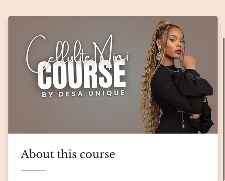 Cellulite Mini Course thumbnail