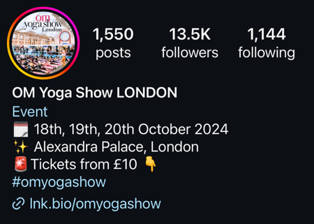 Om yoga show 2024. Instagram.  thumbnail