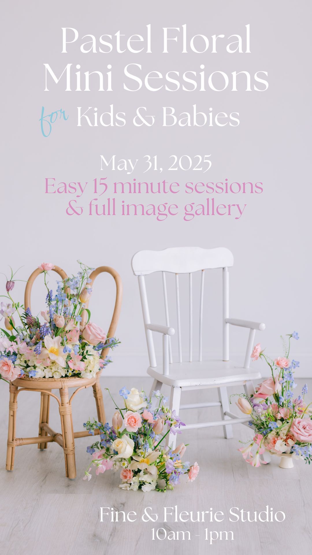 Kids & Babies Pastel Floral Mini Sessions May 31, 2025 thumbnail