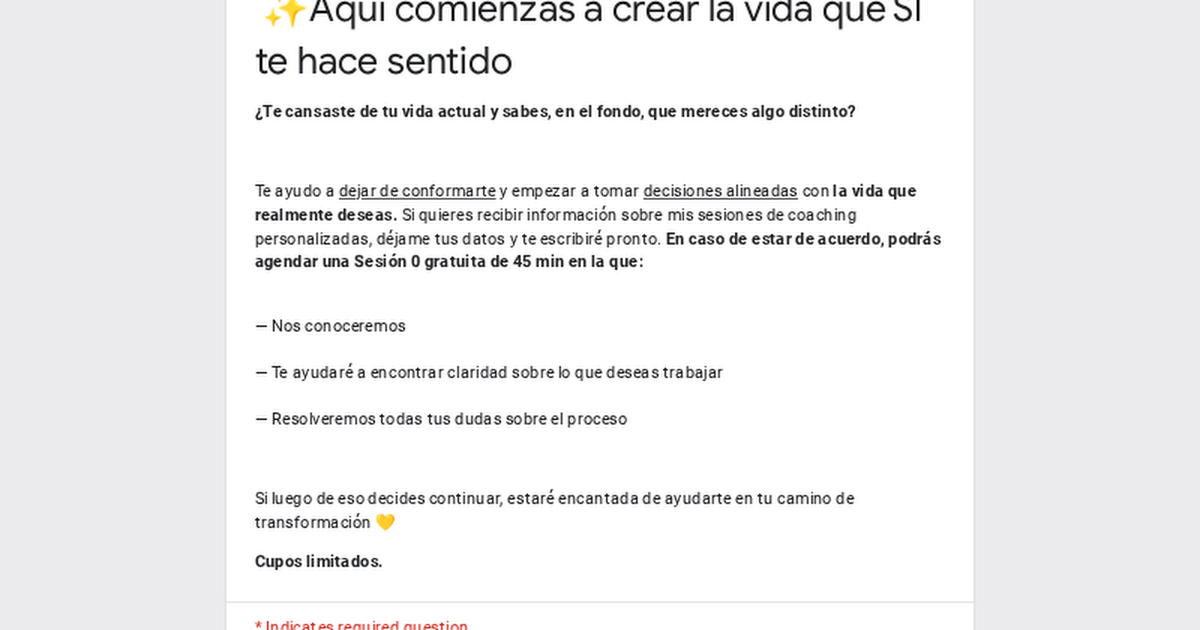  ✨Aquí comienzas a crear la vida que SÍ te hace sentido    thumbnail