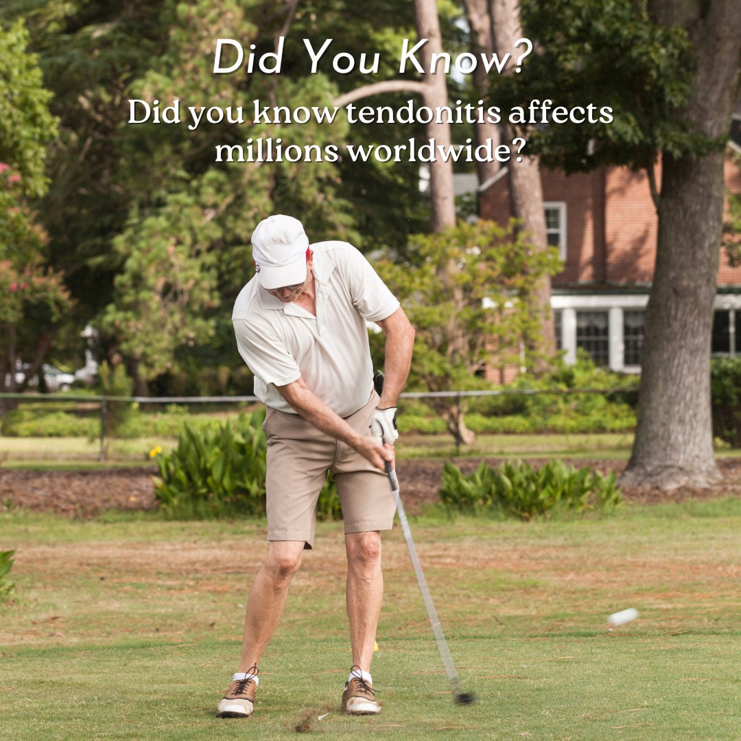🌟 Did you know tendonitis affects millions worldwide? This common condition, often due to overuse or injury, can cause s