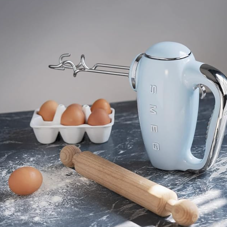 SMEG Pastel Blue 50's Retro Style Electric Hand Mixer thumbnail