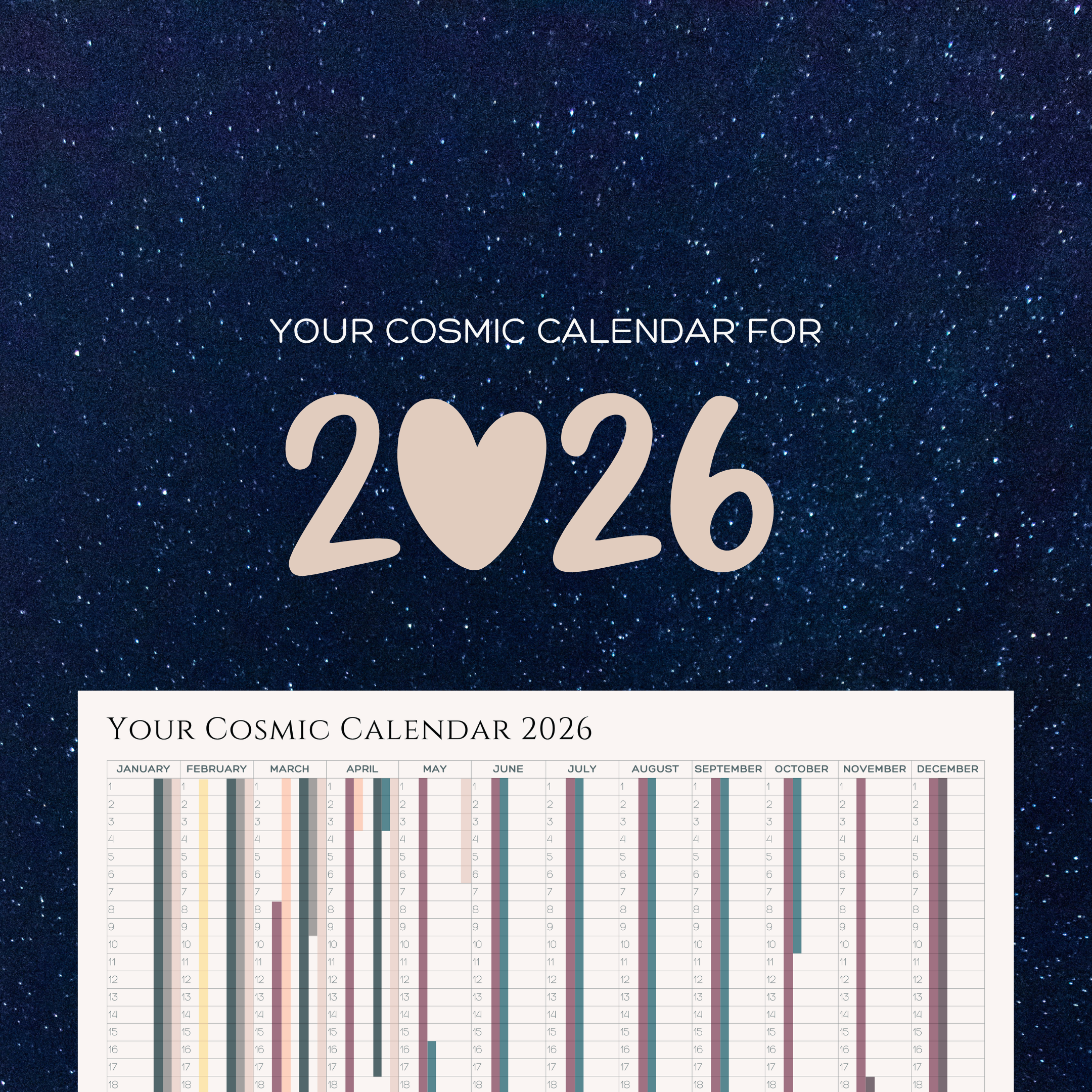The Cosmic Calendar 2026 @ £22.22 limited time offer until Dec 5th thumbnail