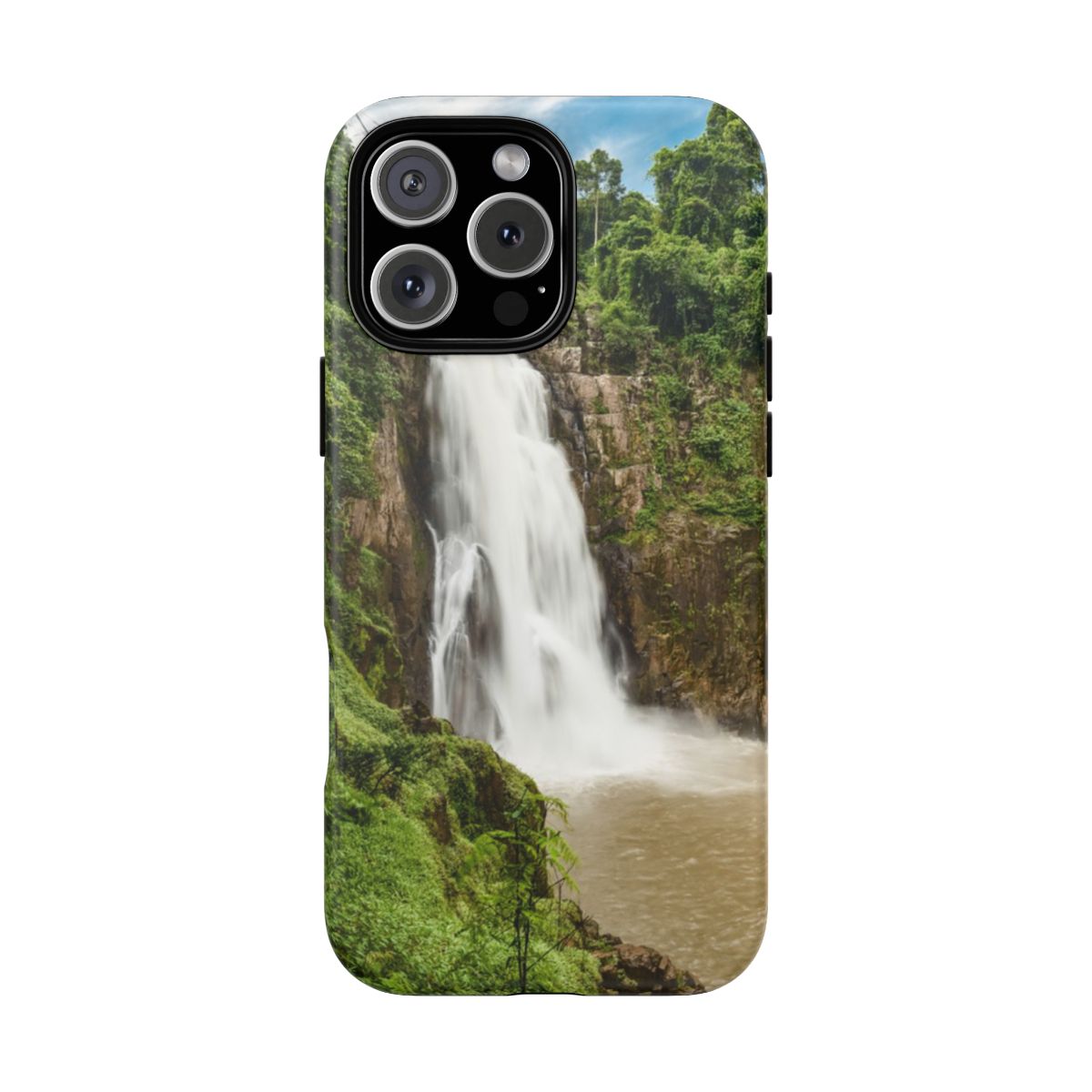 Nature-Inspired Phone Case, Waterfall Design, Eco-Friendly Phone Accessory, Gift for Nature Lovers, Unique Phone Case - $24.62 - Waterfalls Of Thailand thumbnail