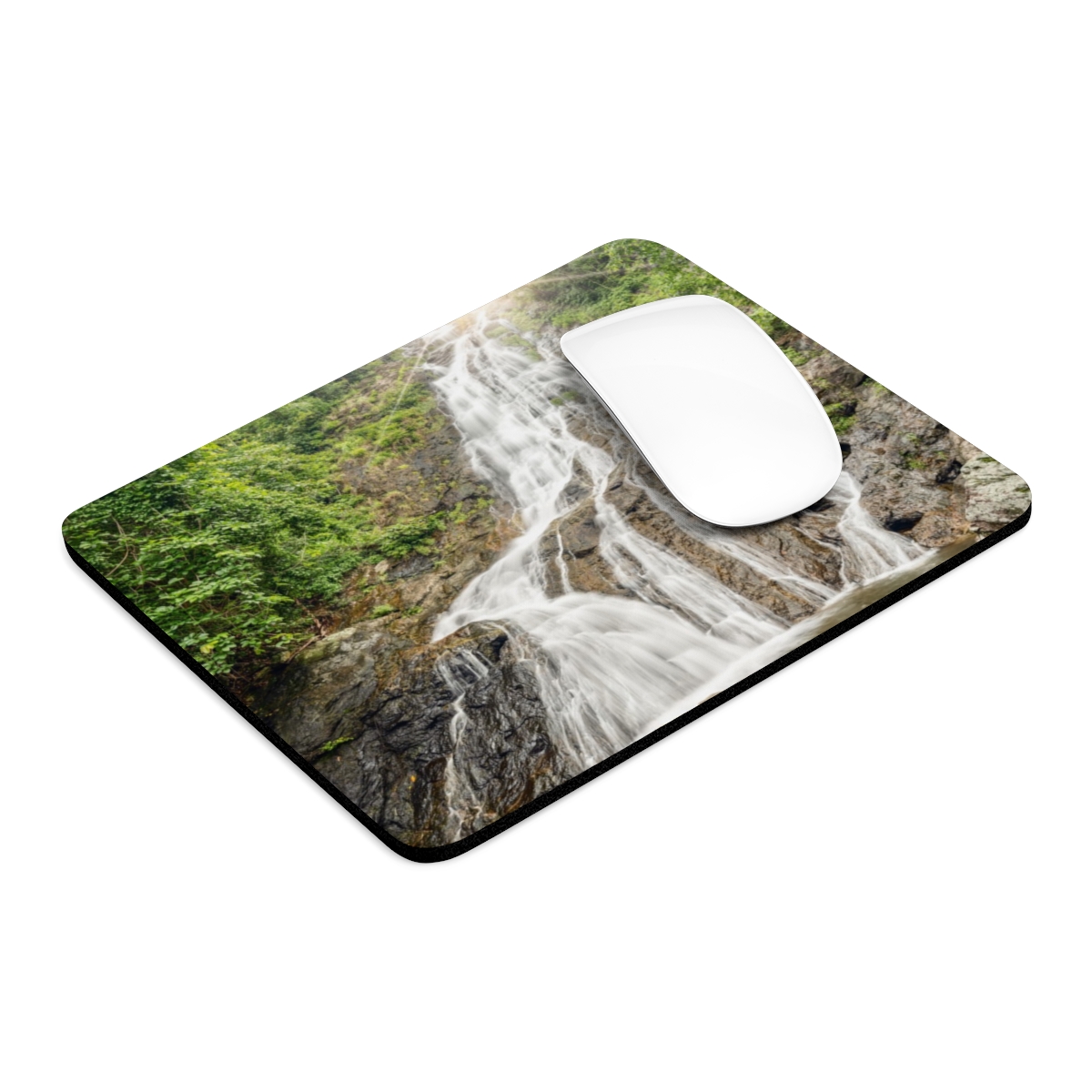 Serene Waterfall Mouse Pad, Nature Desk Accessory, Office Decor, Gift for Her, Home Office Essentials, Computer Accessories - $19.02 - Waterfalls Of Thailand thumbnail