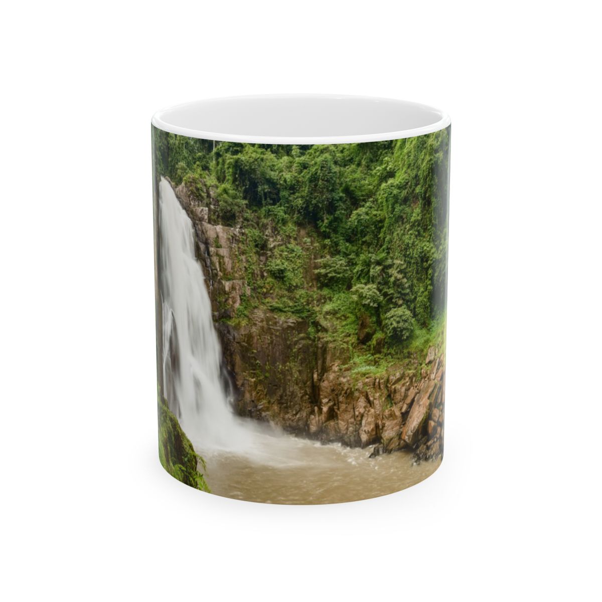 Nature-Inspired Ceramic Mug – Scenic Waterfall Design, Great Gift for Coffee Lovers, Outdoor Enthusiasts, Home Decor, Nature Lover's Gift - $7.68 - Waterfalls Of Thailand thumbnail