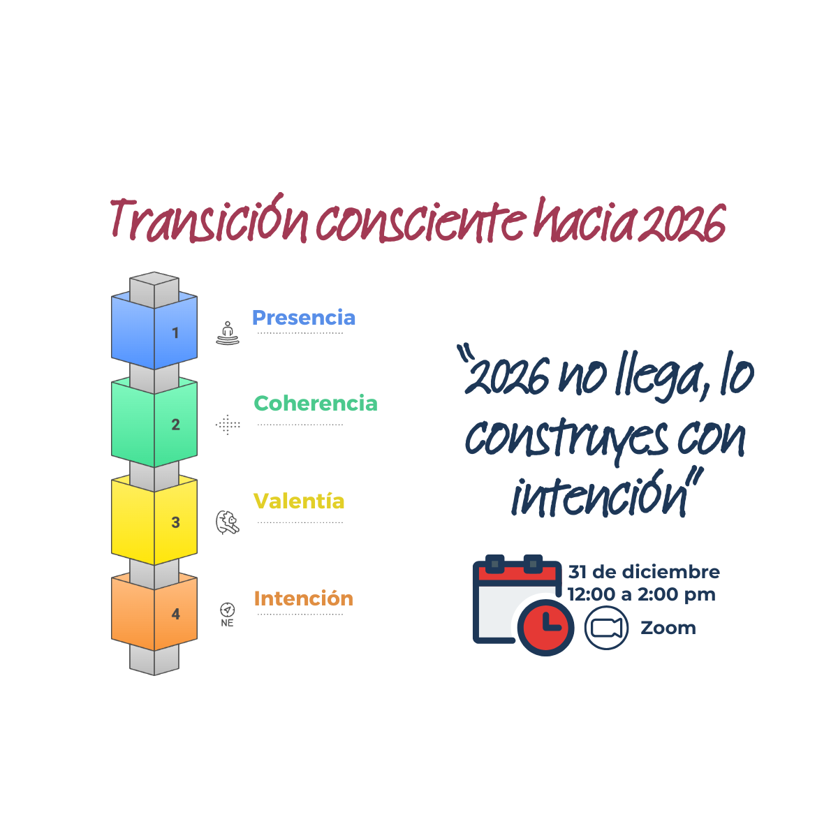 Adquiere la grabación de la sesión Transición Consciente hacia 2026 + cuaderno de trabajo por $17 USD  destinados al programa  de becas GIVING BACK thumbnail