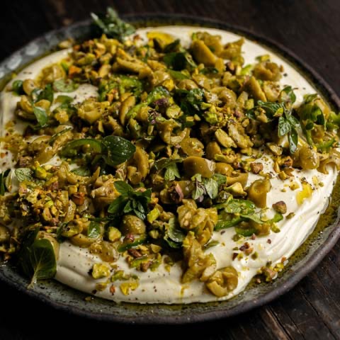 Olive, Yoghurt & Pistachio Dip with Fresh Oregano & Green Chili thumbnail