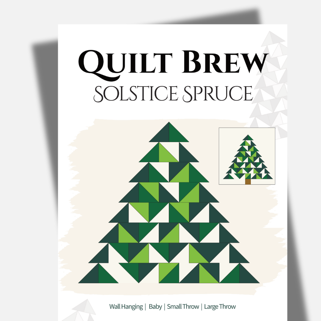 Quilt Brew ~ Solstice Spruce PDF Quilt Pattern thumbnail