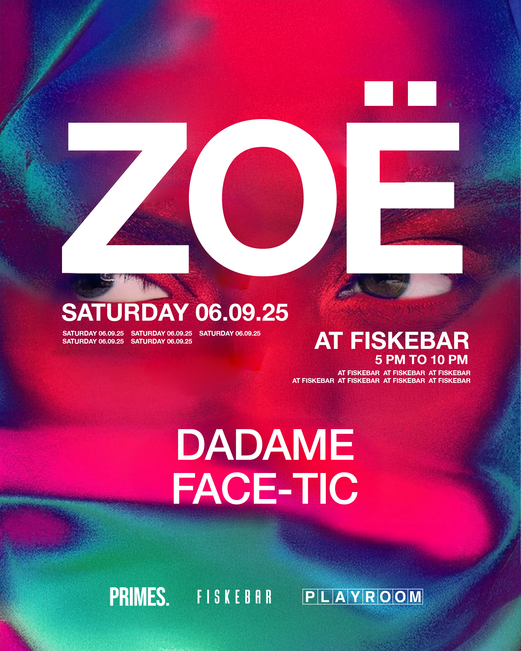 FREE GUEST LIST X  SÁBADO 06/9: TARDEO @ FISKEBAR + AFTER PARTY @ COHETE CLUB thumbnail