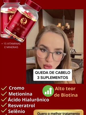 Long Beauty tem todas as vitaminas que seu cabelo precisa! chega ao fim a queda capilar.  🌟 Sou Tatiana Ameno especialis