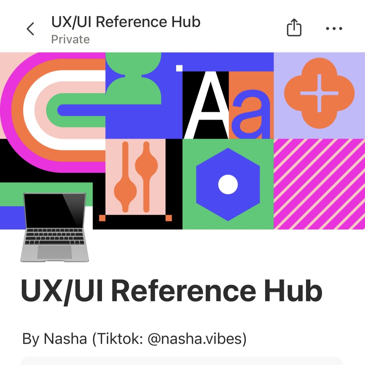 UX/UI Reference Hub - Notion  thumbnail