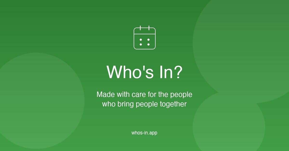 Who's In? — Event Management Platform | Free RSVPs to Full Automation thumbnail