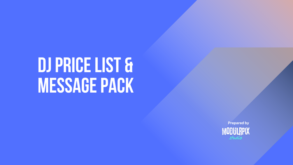 DJ Price List & Message Pack thumbnail