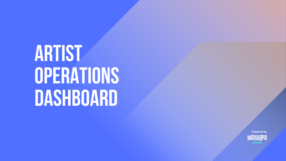 Artist Operations Dashboard thumbnail