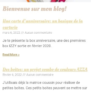 Mon blog et agenda thumbnail