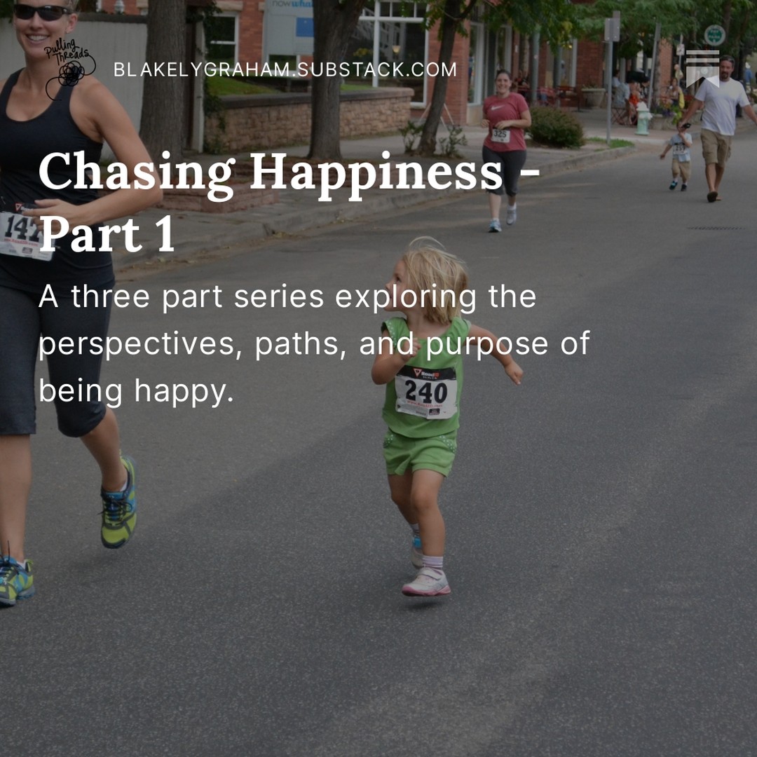 I'm only one day into my 50s & I decided to take on happiness. What truly defines happiness? Is it life's ultimate purpo