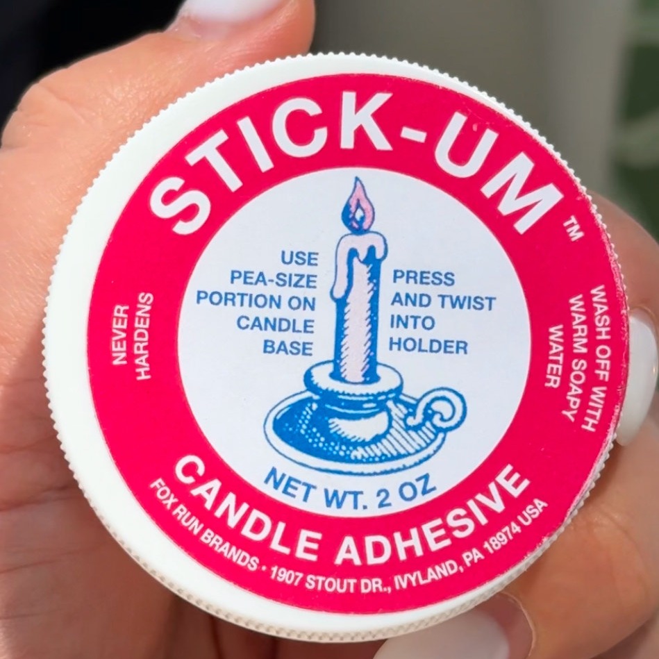 Fox Run Stick-Um Candle Adhesive 2 Ounces Holds Candles Straight : Home & Kitchen thumbnail