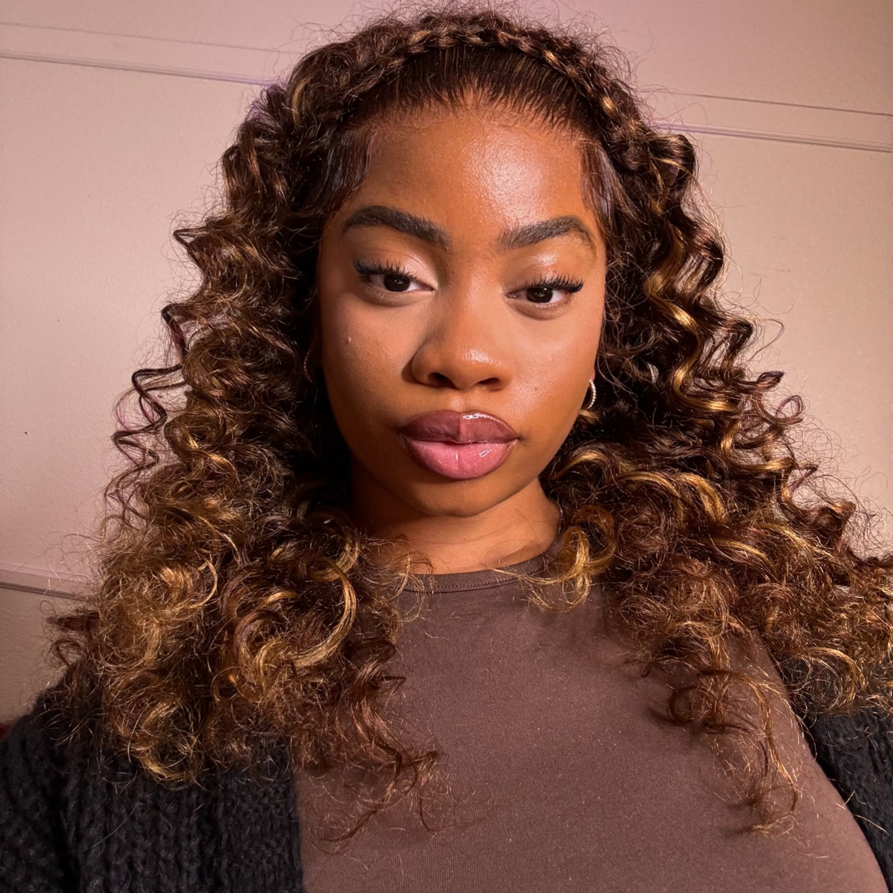 ♡ 360 HD Highlighed Curly Frontal | Ashimary Hair thumbnail