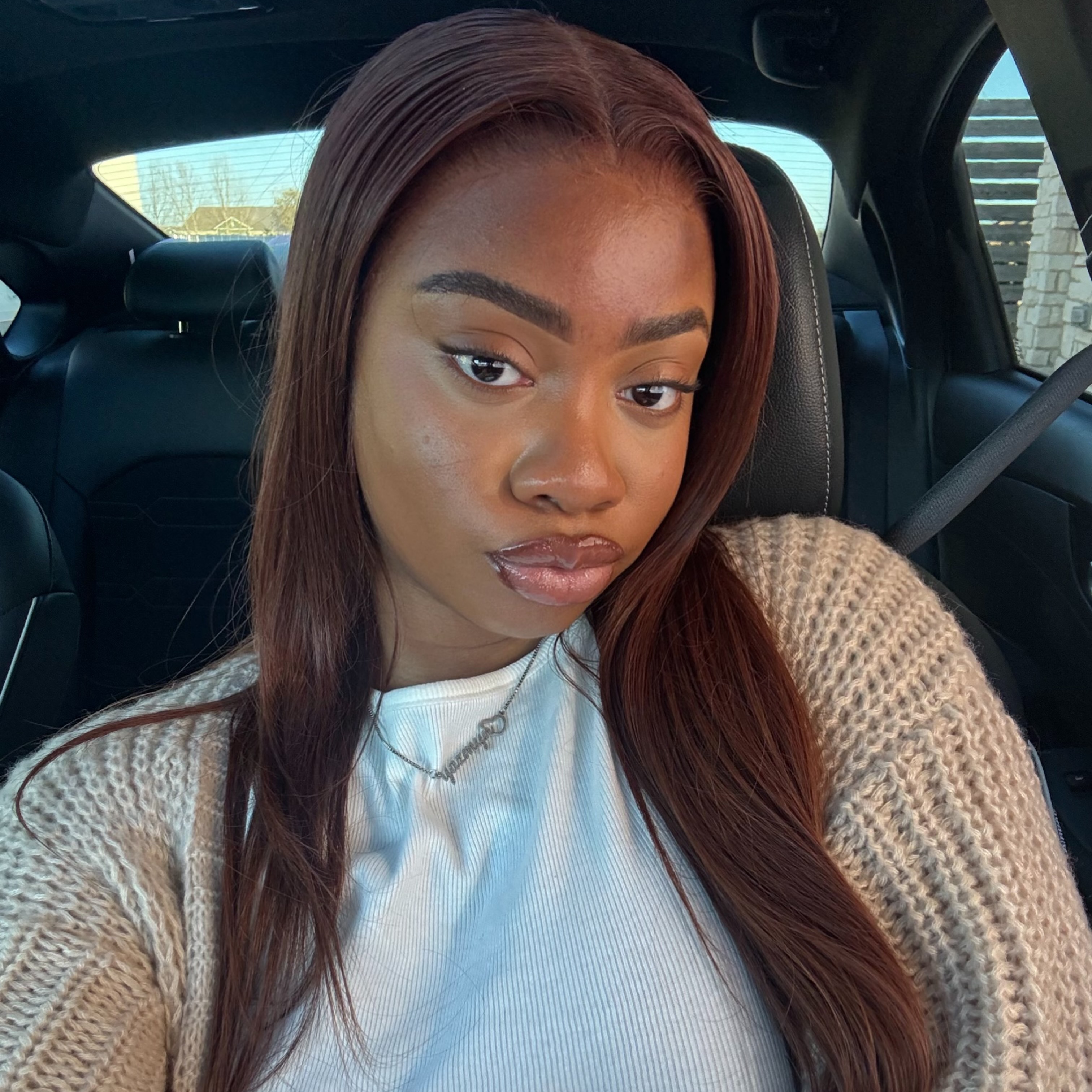 ♡ 13x4 Straight Chestnut Brown Pre Everything Frontal | Nadula Hair thumbnail