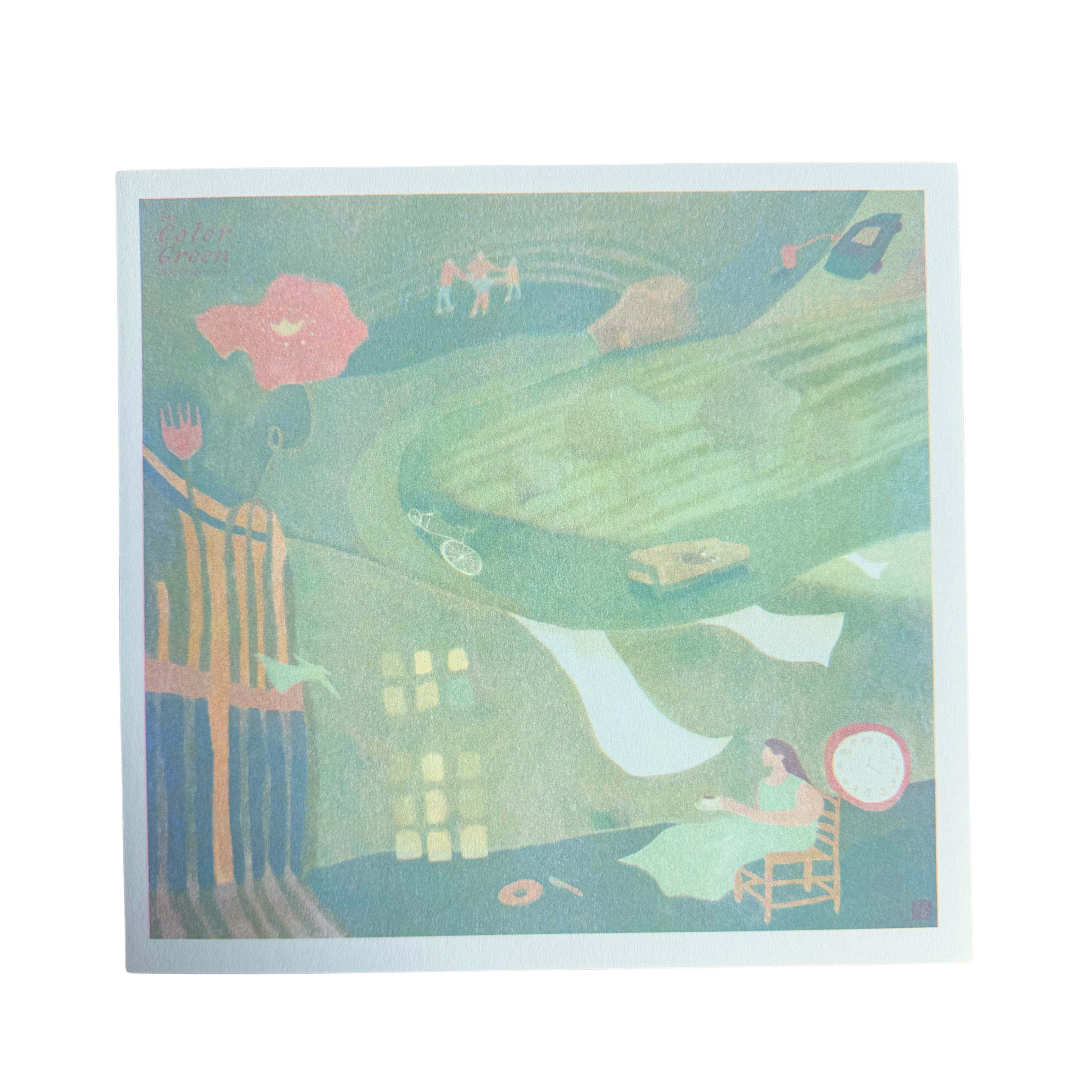 the color green risograph print thumbnail
