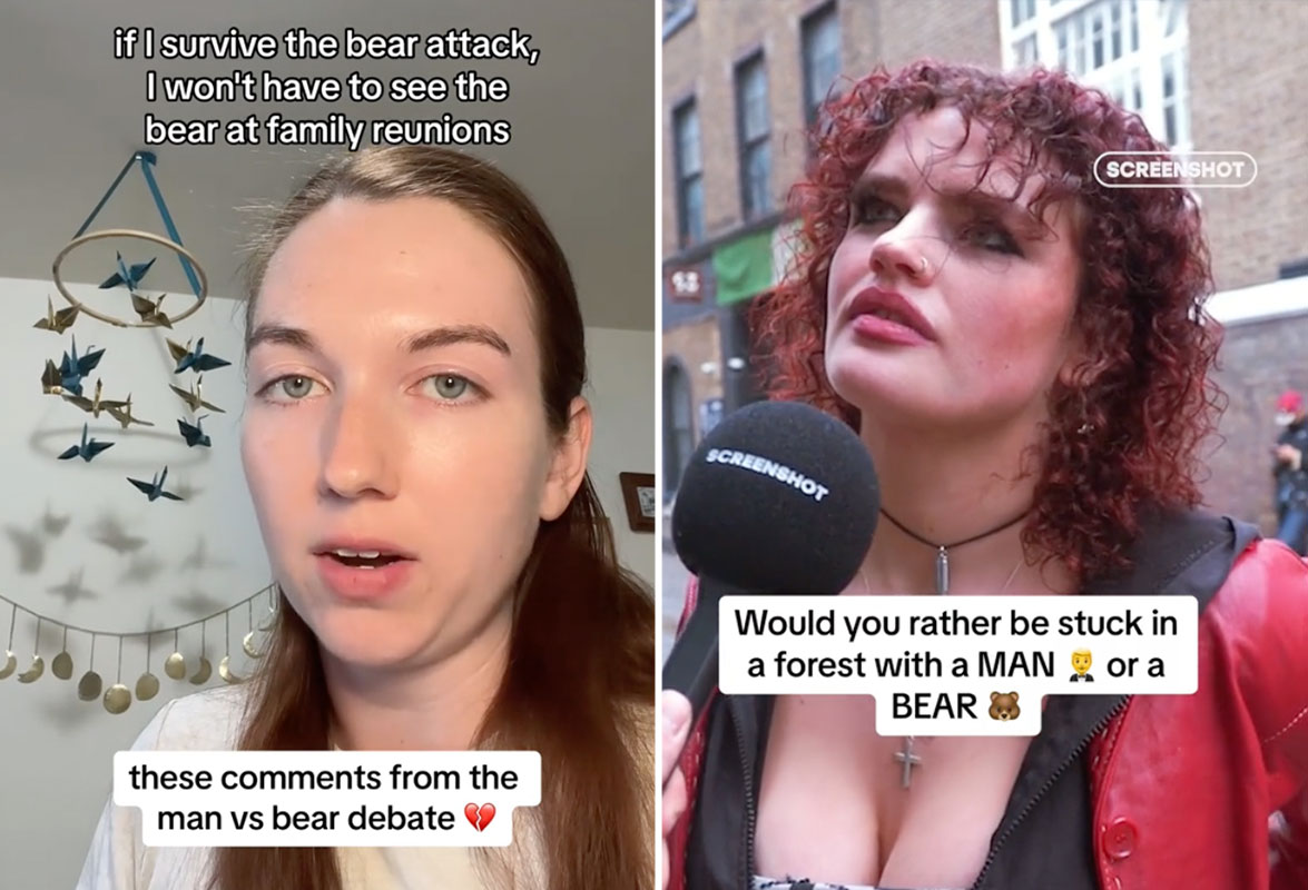 The depressing truth behind viral ‘stuck in the woods with a bear’ trend thumbnail