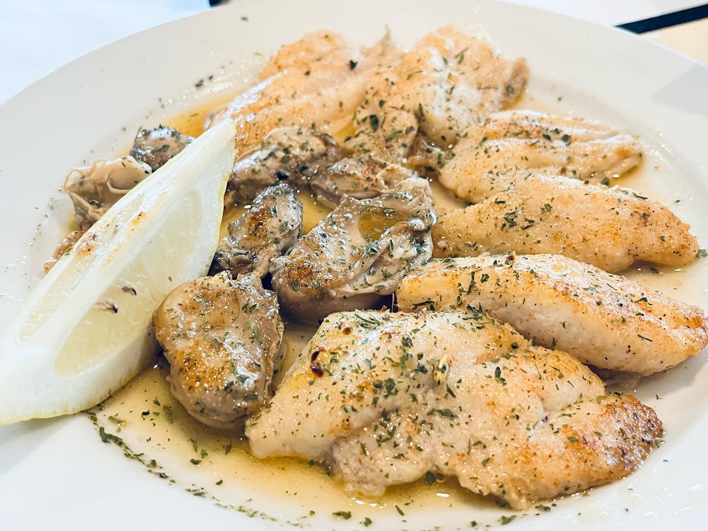 The broiled catfish and oyster plate is one of our hidden gem dishes. It’s unbelievably tasty, keto friendly, and super 