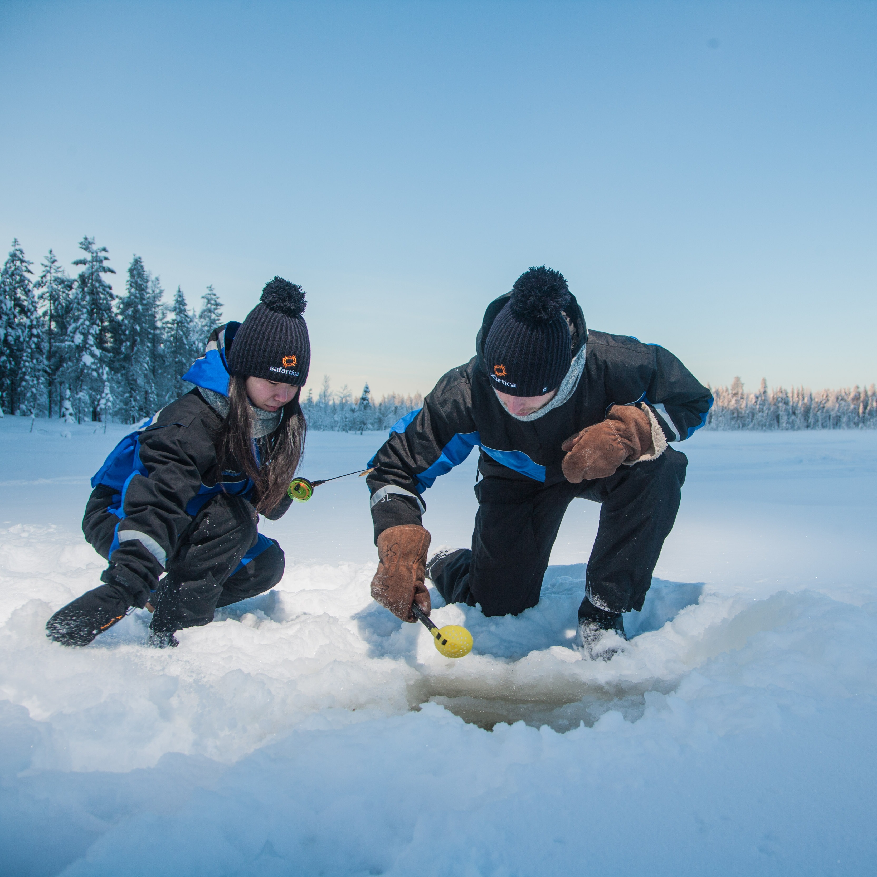 TOP PICK: Snowmobile safari with ice fishing and outdoor lunch in Levi - Safartica thumbnail