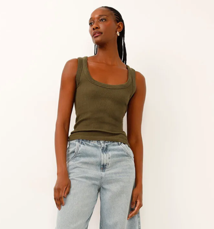 Regata canelada básica verde thumbnail