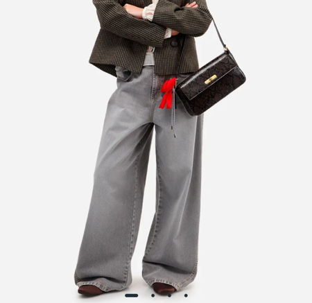 Calça jeans skater cinza thumbnail