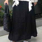 60. Black polka skirt thumbnail