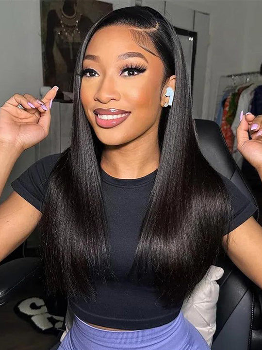 Wear & Go Air Wig Silky Straight Hair Glueless Lace Wig- KissLove Hair thumbnail