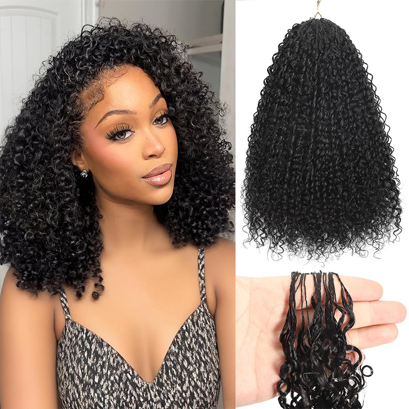 ISEE New In Kinky Curly Crochet Braid Hair Extensions 100% Human Hair Feather Soft Pre-Sale thumbnail