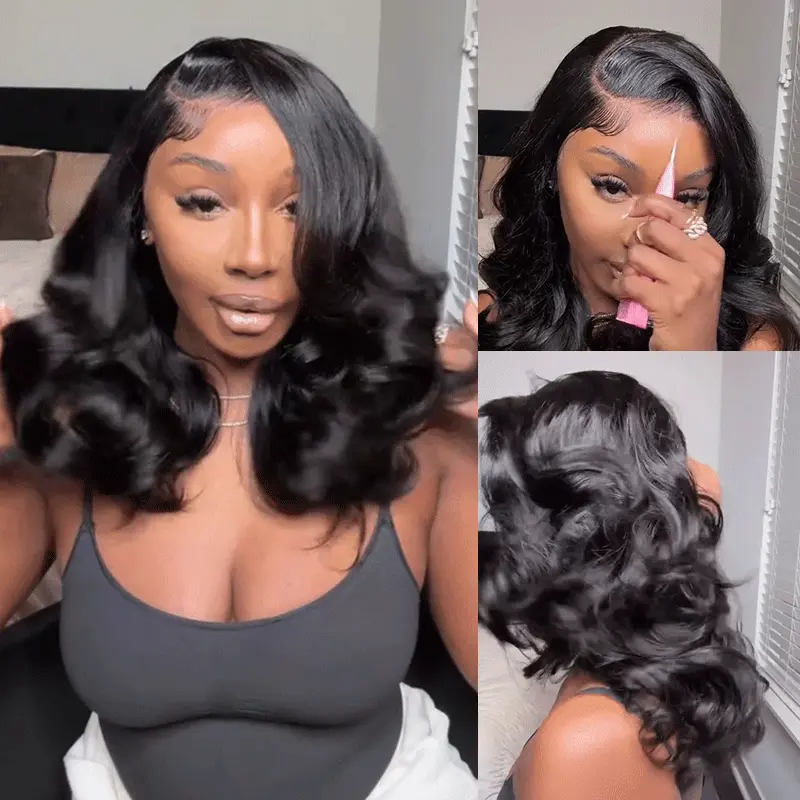 Layered Cut Loose Wave Glueless Wig C-Side Part 6x5 HD Lace Wig Natural Hairline With Baby Hair thumbnail