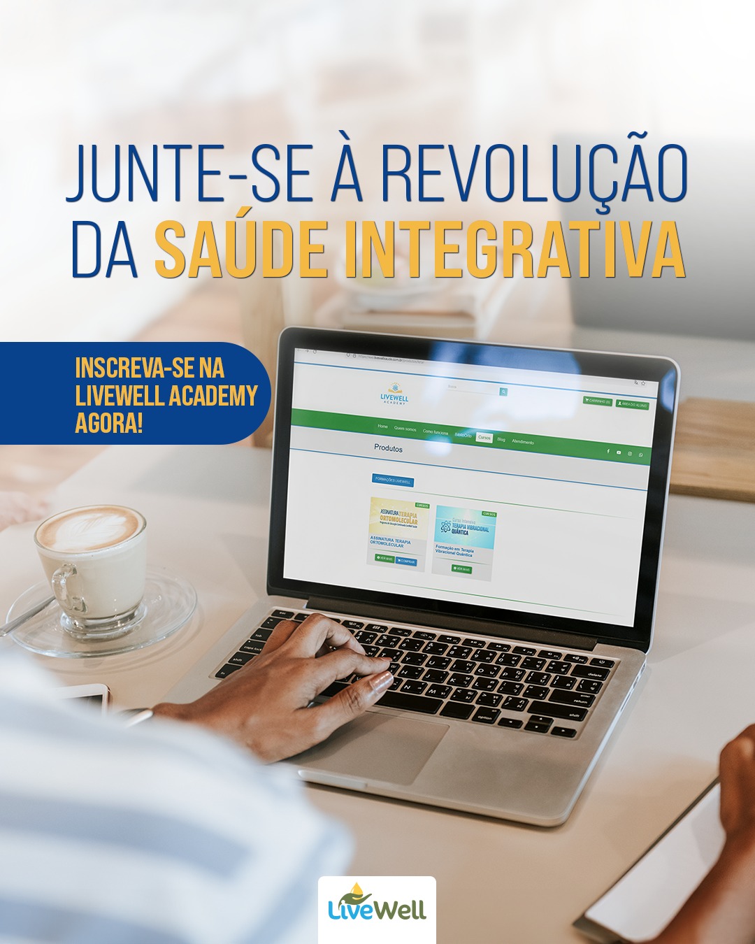Abra as portas do seu conhecimento na Livewell Academy - sua fonte de educação em saúde integrativa. Somos o braço educa