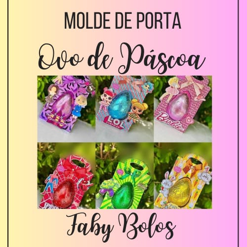 Molde de Porta-Ovo de Páscoa – 50 Temas Exclusivos! 🐰🍫  thumbnail