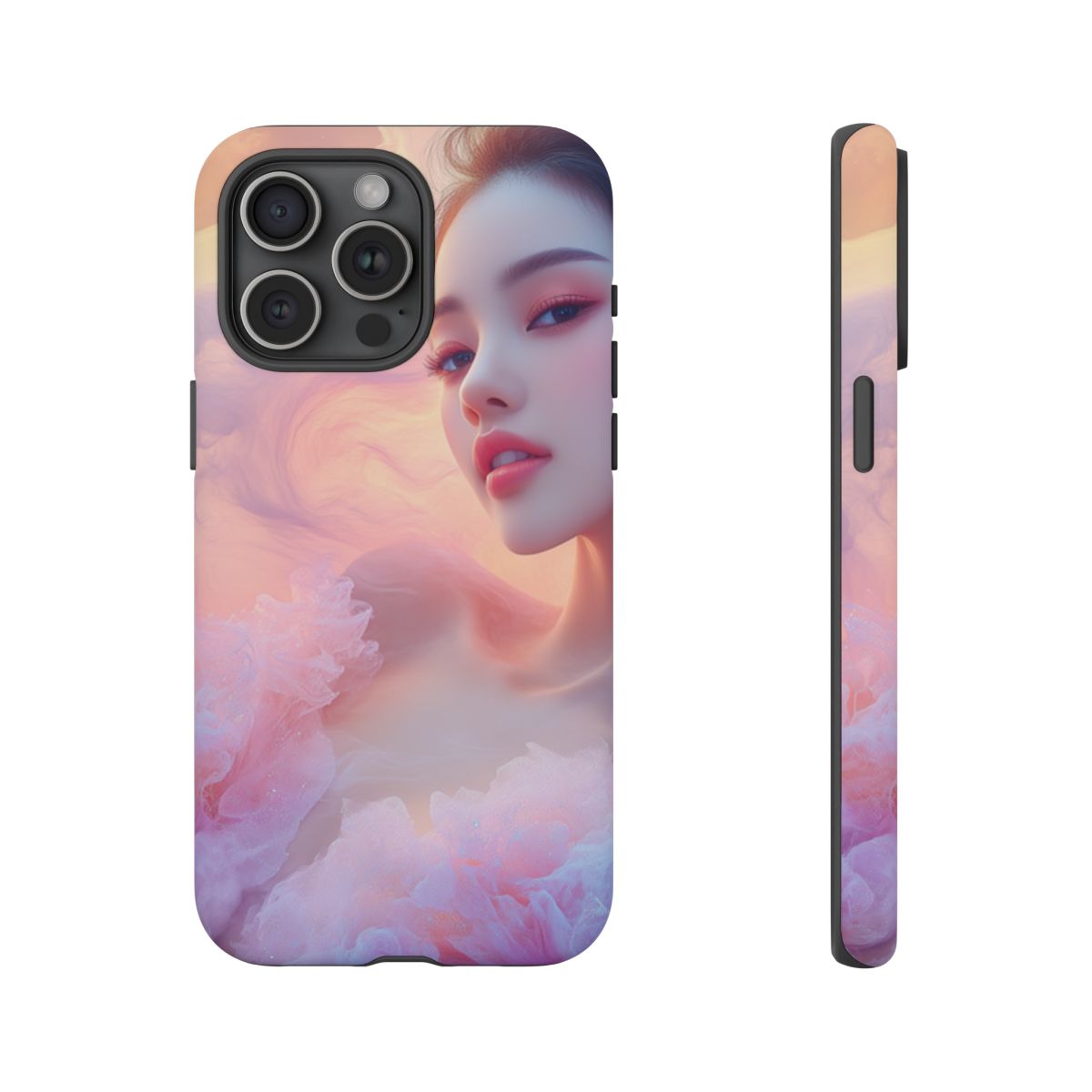 Elegant Floral Phone Case, Tough Cases, Soft Pink Design, Floral Phone Cover, Unique Gift for Her, Spring Accessory - $24.62 - Ethereal Beauty Art thumbnail