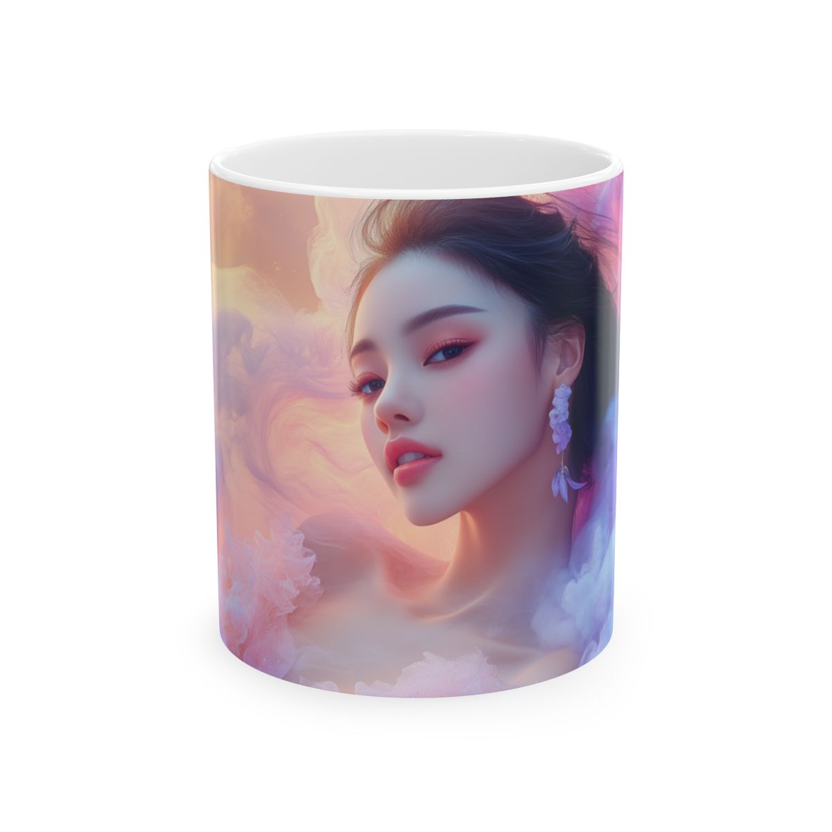 Enchanting Ceramic Mug with Ethereal Design, Dreamy Gift for Her, Fantasy Mug, Warm Beverage Holder, Unique Art Mug, Home Decor - $7.68 - Ethereal Beauty Art thumbnail