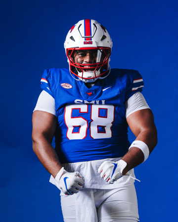 King Large, SMU Mustangs, Offensive Tackle thumbnail